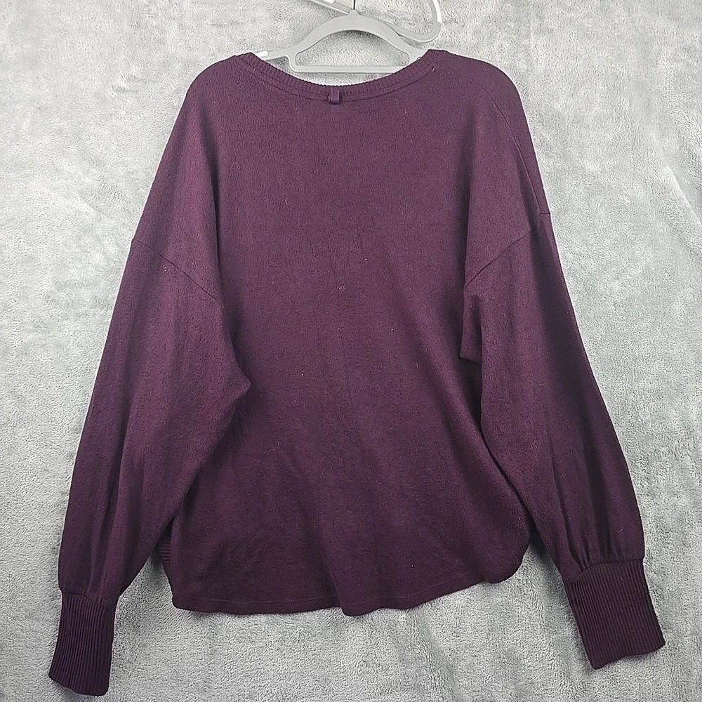 Saturday Sunday‎ By Anthropologie Sweater Womens Large Purple Pullover Lounge